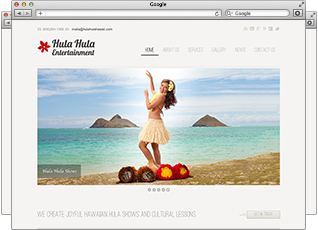 Web Design - Hula Hula Hawaii